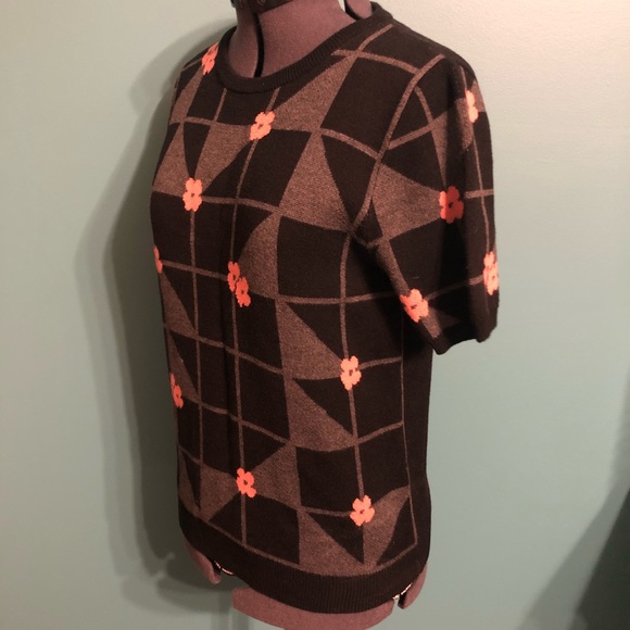 Corey Lynn Calter Gray Geometric Sweater - Picture 3 of 8